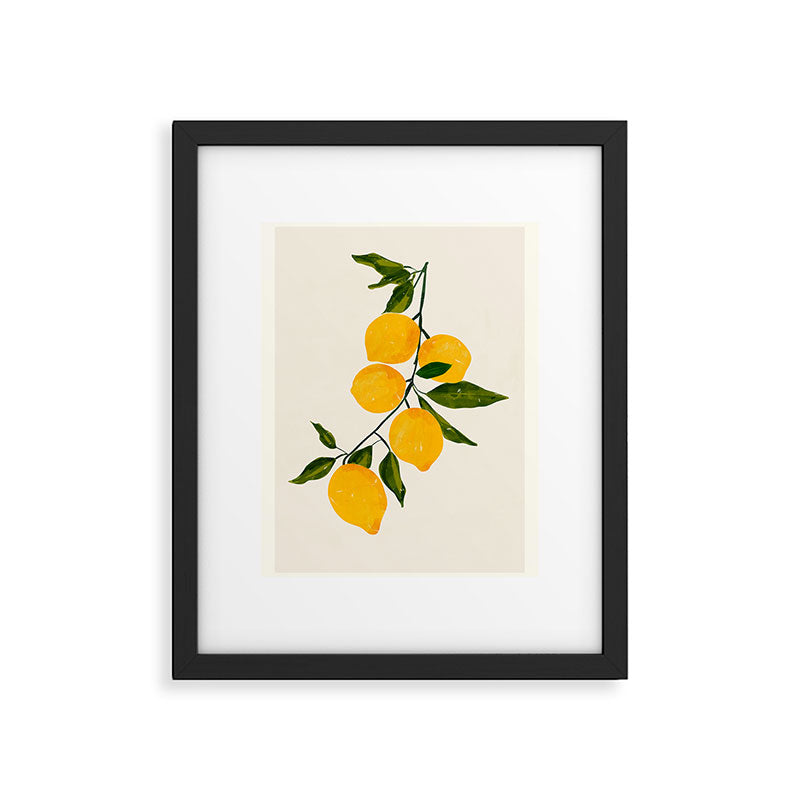 Lemon 3 Framed Art Print Gallery Image 5