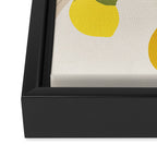 Lemon Abstract Art Framed Canvas Print Gallery Image 3