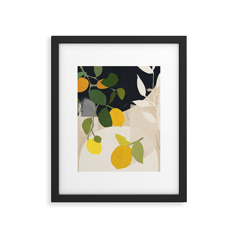 Lemon Abstract Art Framed Art Print Gallery Image 5
