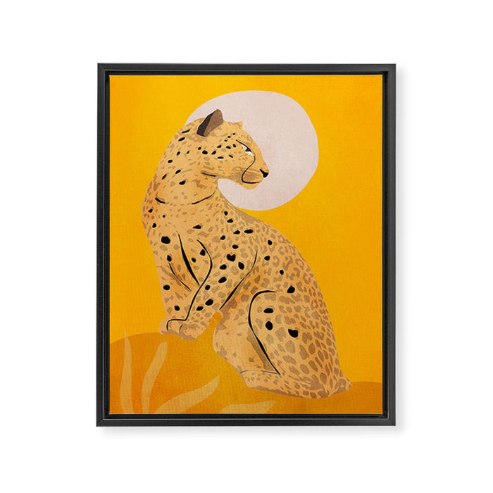 Leopard Framed Canvas Print Gallery Image 1