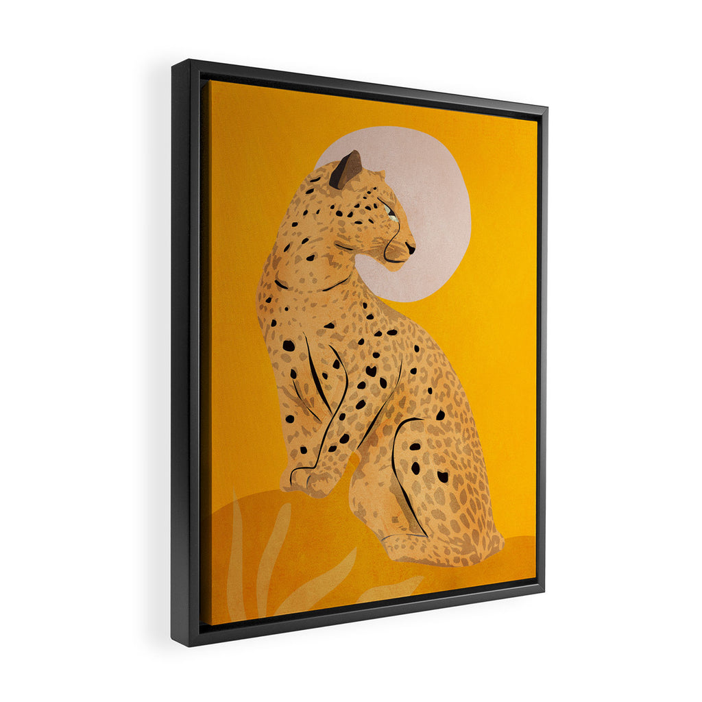 Leopard Framed Canvas Print Gallery Image 2
