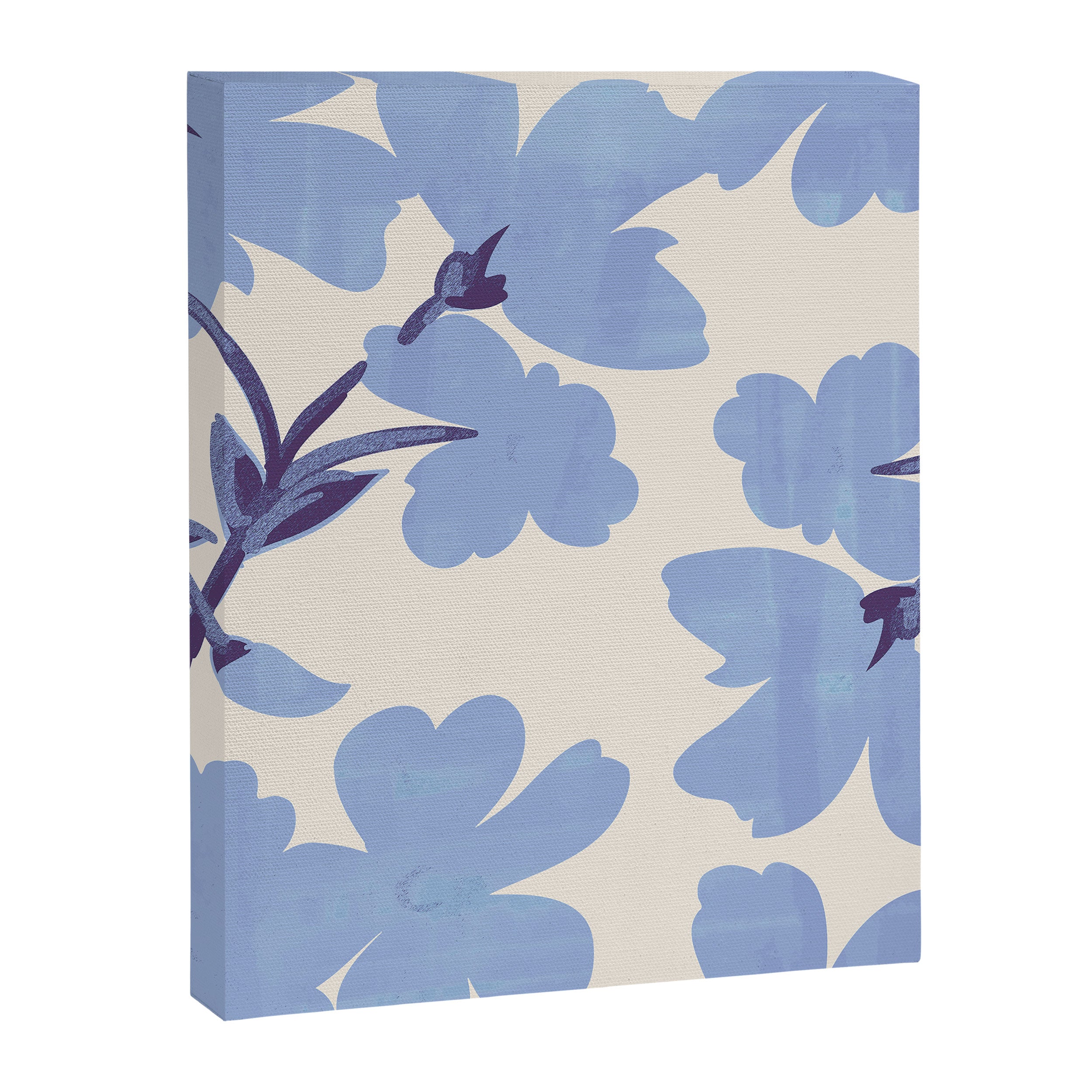 Light Blue Flowers Canvas Print Gallery Image 6
