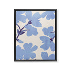 Light Blue Flowers Framed Canvas Print Gallery Image 6