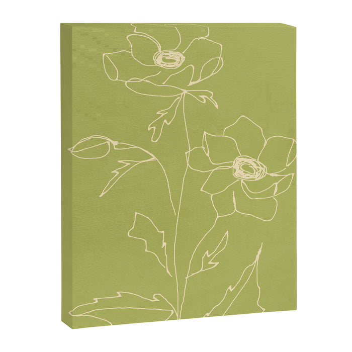 Line Drawing Flowers 2 Canvas Print Gallery Image 1