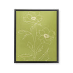 Line Drawing Flowers 2 Framed Canvas Print Gallery Image 6