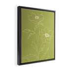 Line Drawing Flowers 2 Framed Canvas Print Gallery Image 2
