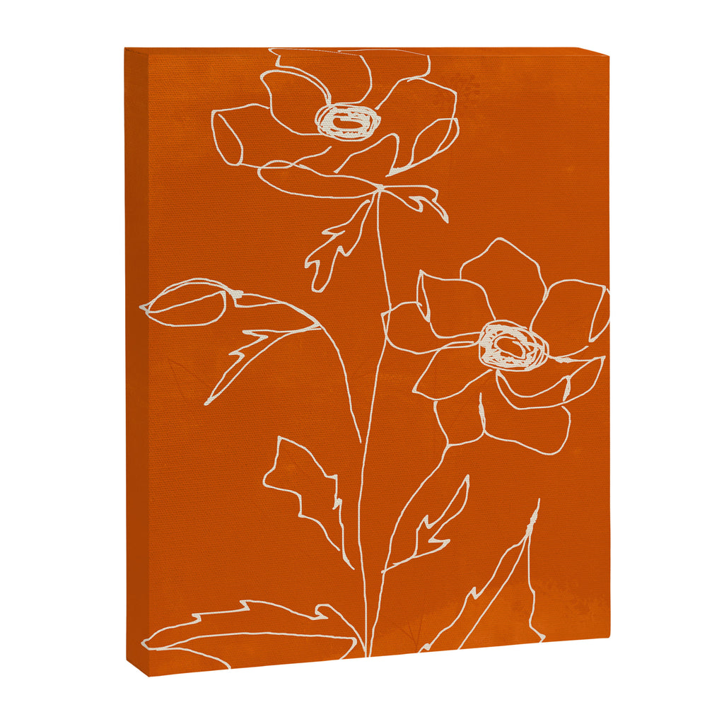 Line Drawing Flowers Canvas Print Gallery Image 6
