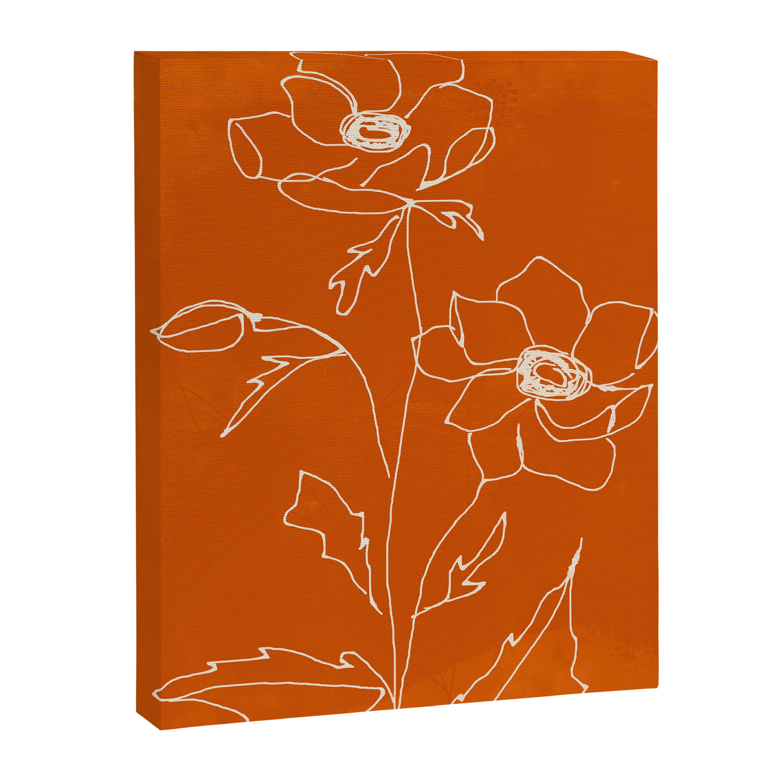 Line Drawing Flowers Canvas Print Gallery Image 6