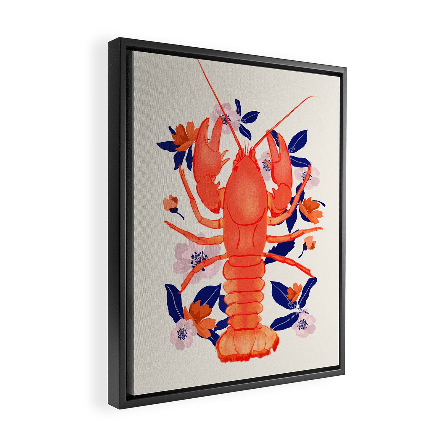 Lobster 4 Framed Canvas Print Gallery Image 2