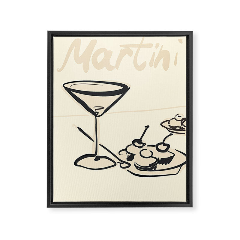Martini 6 Framed Canvas Print Gallery Image 6