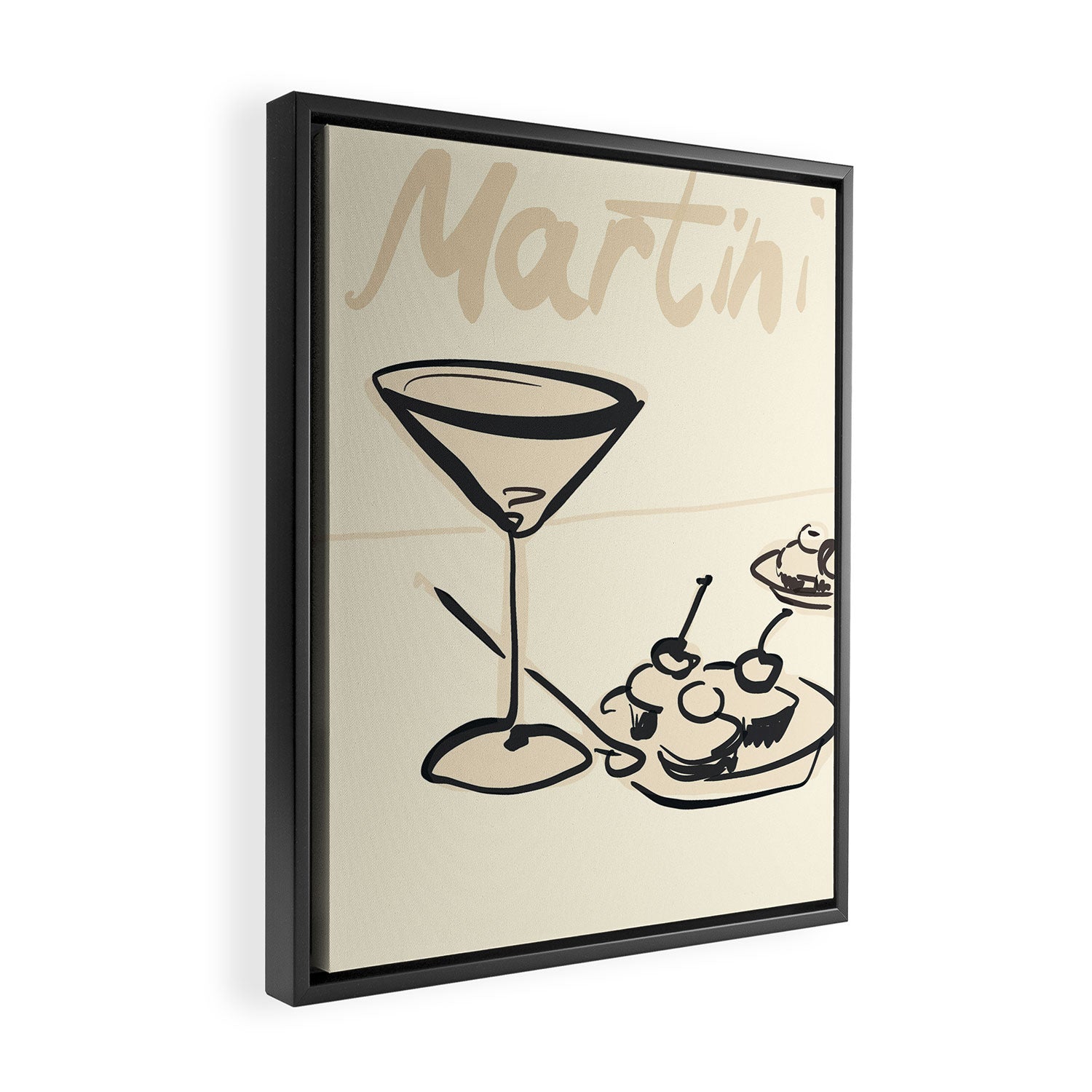 Martini 6 Framed Canvas Print Gallery Image 2