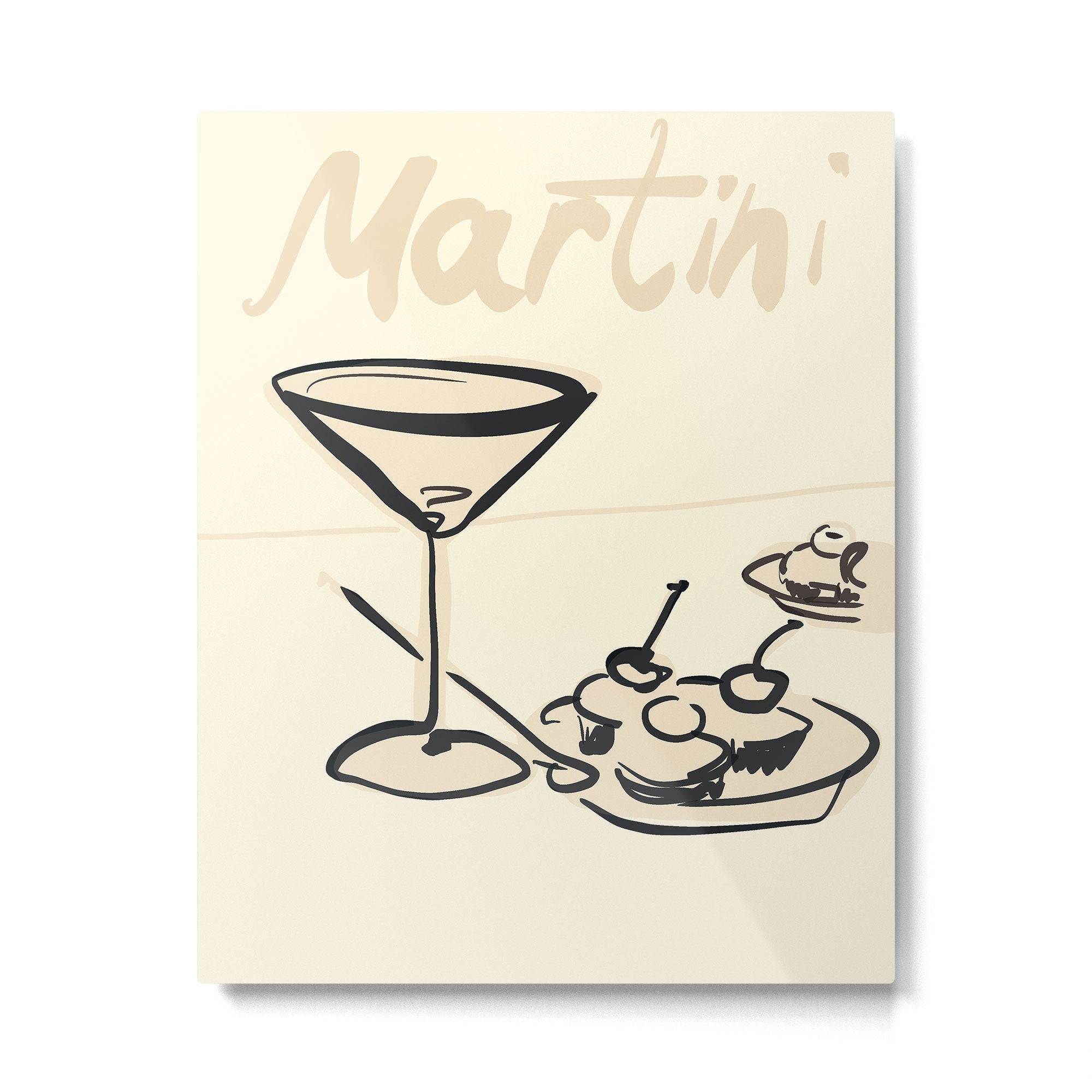 Martini 6 Metal Print Gallery Image 4