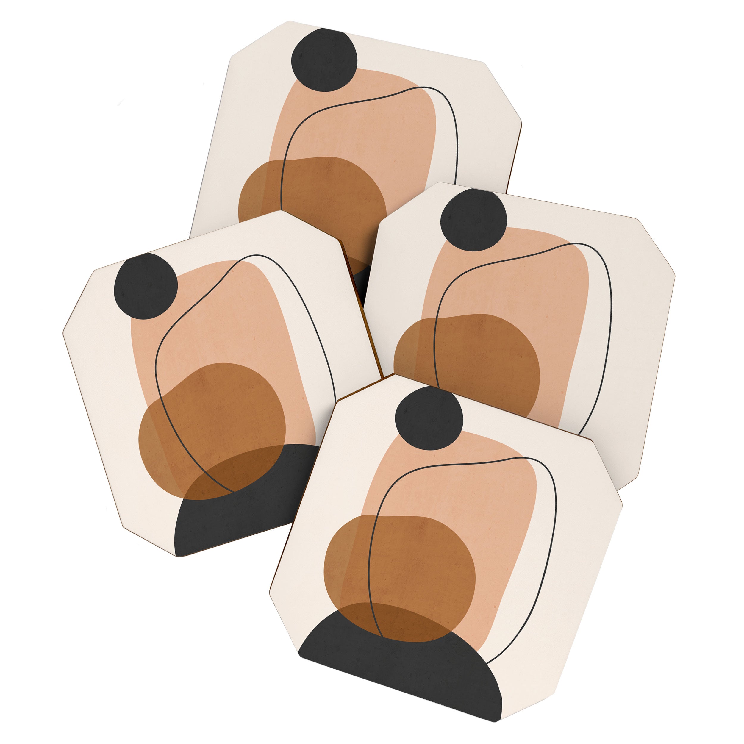 Minimal Abstract Art 12 Coaster Gallery Image 1