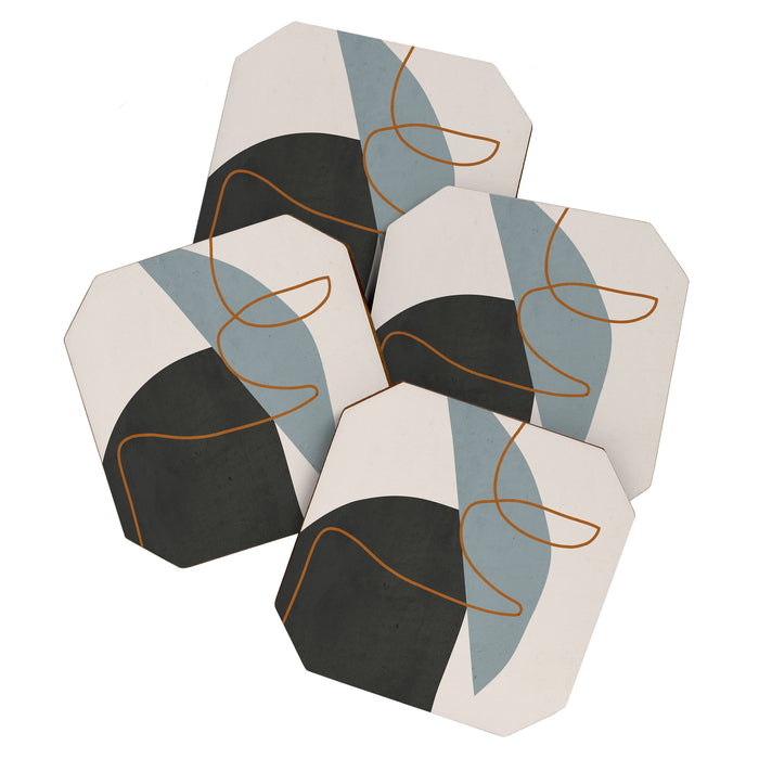 Minimal Abstract Art 3 Coaster Gallery Image 1