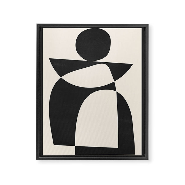 Minimal Abstract Art 39b Framed Canvas Print Gallery Image 1