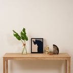Minimal Abstract Art Black Cat Framed Canvas Print Gallery Image 4