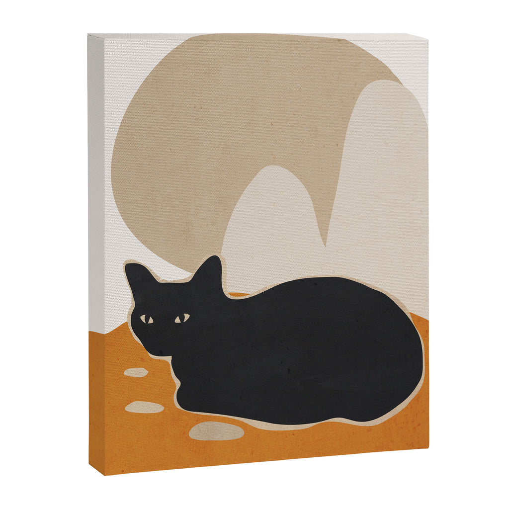 Minimal Abstract Art Cat 3 Canvas Print Gallery Image 6
