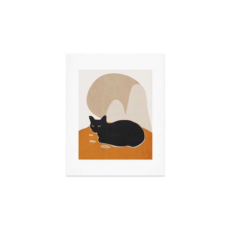 Minimal Abstract Art Cat 3 Art Print Gallery Image 1