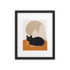 Minimal Abstract Art Cat 3 Framed Art Print Gallery Image 4