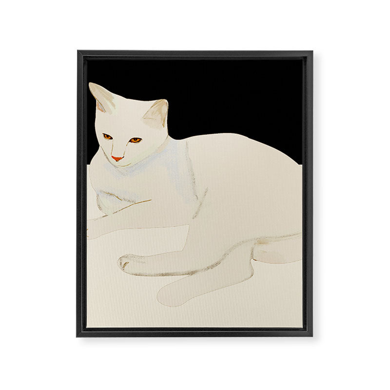 Minimal Abstract Art Cat 6 Framed Canvas Print Gallery Image 8