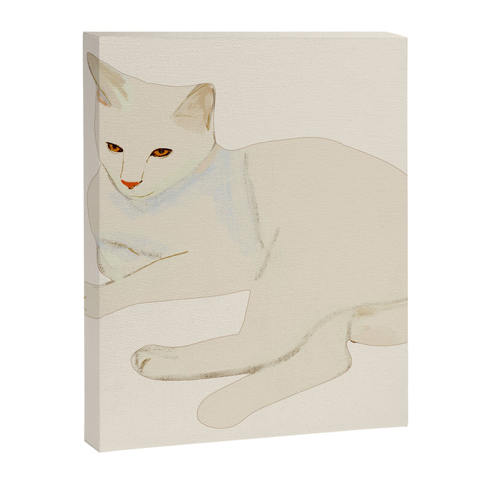 Minimal Abstract Art Cat 7 Canvas Print Gallery Image 1