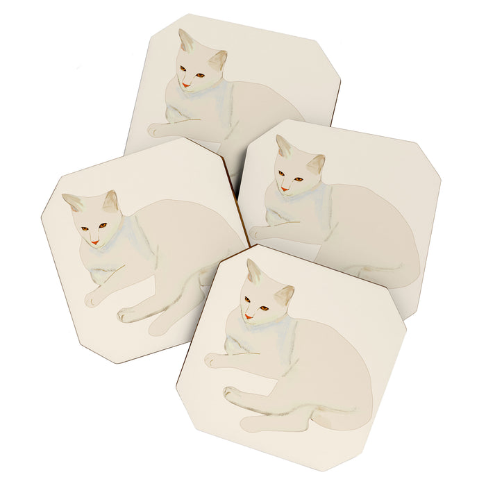 Minimal Abstract Art Cat 7 Coaster Gallery Image 1