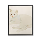 Minimal Abstract Art Cat 7 Framed Canvas Print Gallery Image 8