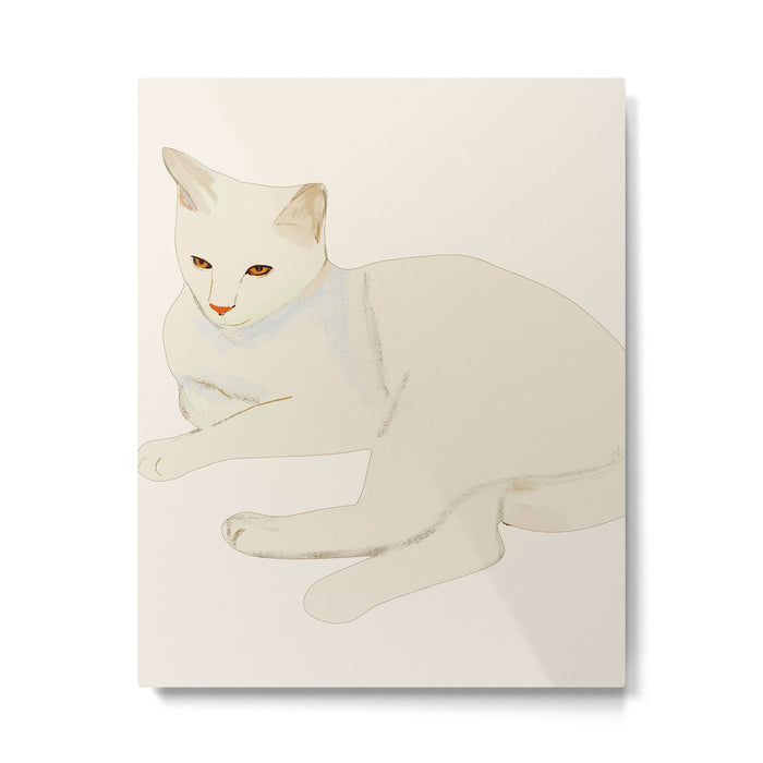 Minimal Abstract Art Cat 7 Metal Print Gallery Image 1