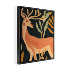 Minimal Abstract Art Deer Framed Canvas Print Gallery Image 2