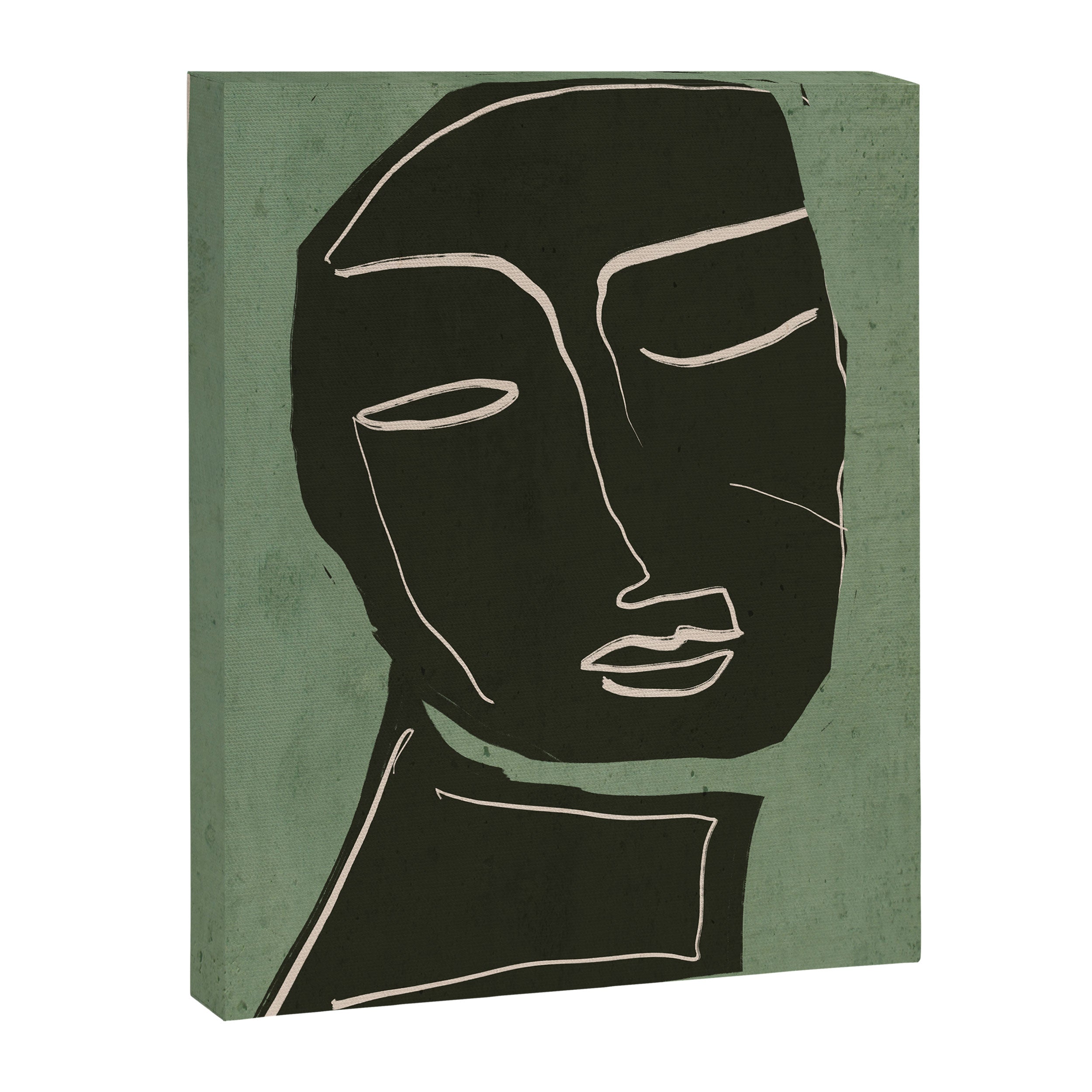 Minimal Abstract Art Face 2 Canvas Print Gallery Image 6