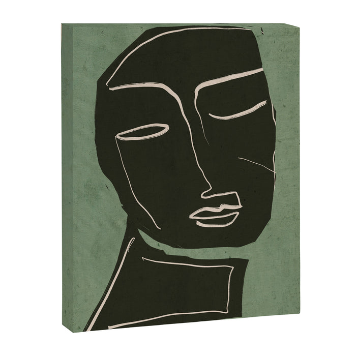 Minimal Abstract Art Face 2 Canvas Print Gallery Image 1