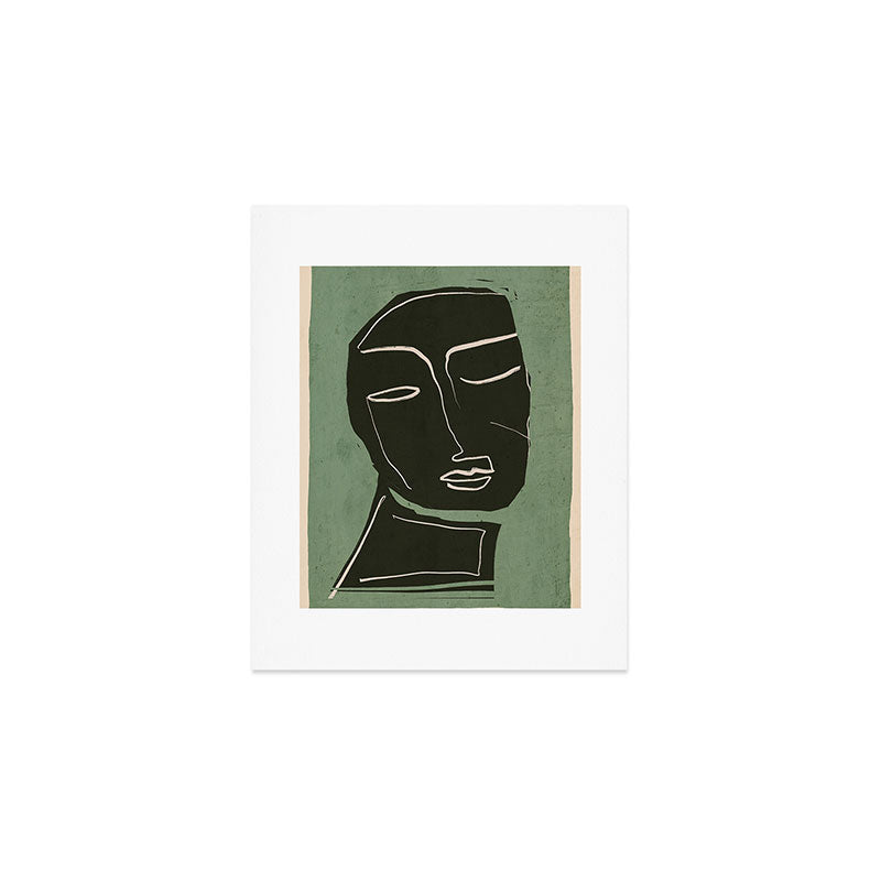 Minimal Abstract Art Face 2 Art Print Gallery Image 1