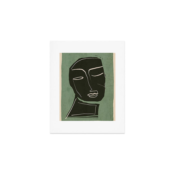 Minimal Abstract Art Face 2 Art Print Gallery Image 1