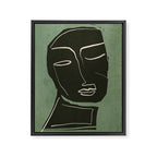 Minimal Abstract Art Face 2 Framed Canvas Print Gallery Image 6