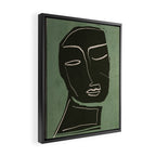 Minimal Abstract Art Face 2 Framed Canvas Print Gallery Image 2
