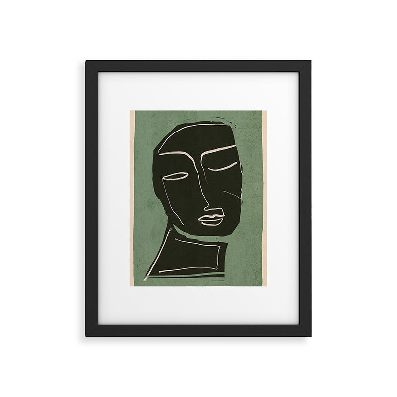 Minimal Abstract Art Face 2 Framed Art Print Gallery Image 5
