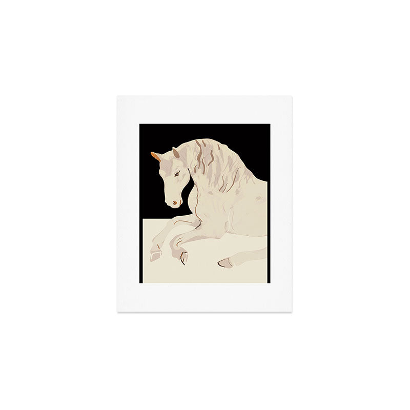 Minimal Abstract Art Horse 2 Art Print Gallery Image 1