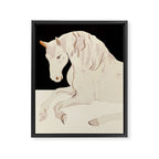 Minimal Abstract Art Horse 2 Framed Canvas Print Gallery Image 6