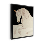 Minimal Abstract Art Horse 2 Framed Canvas Print Gallery Image 2