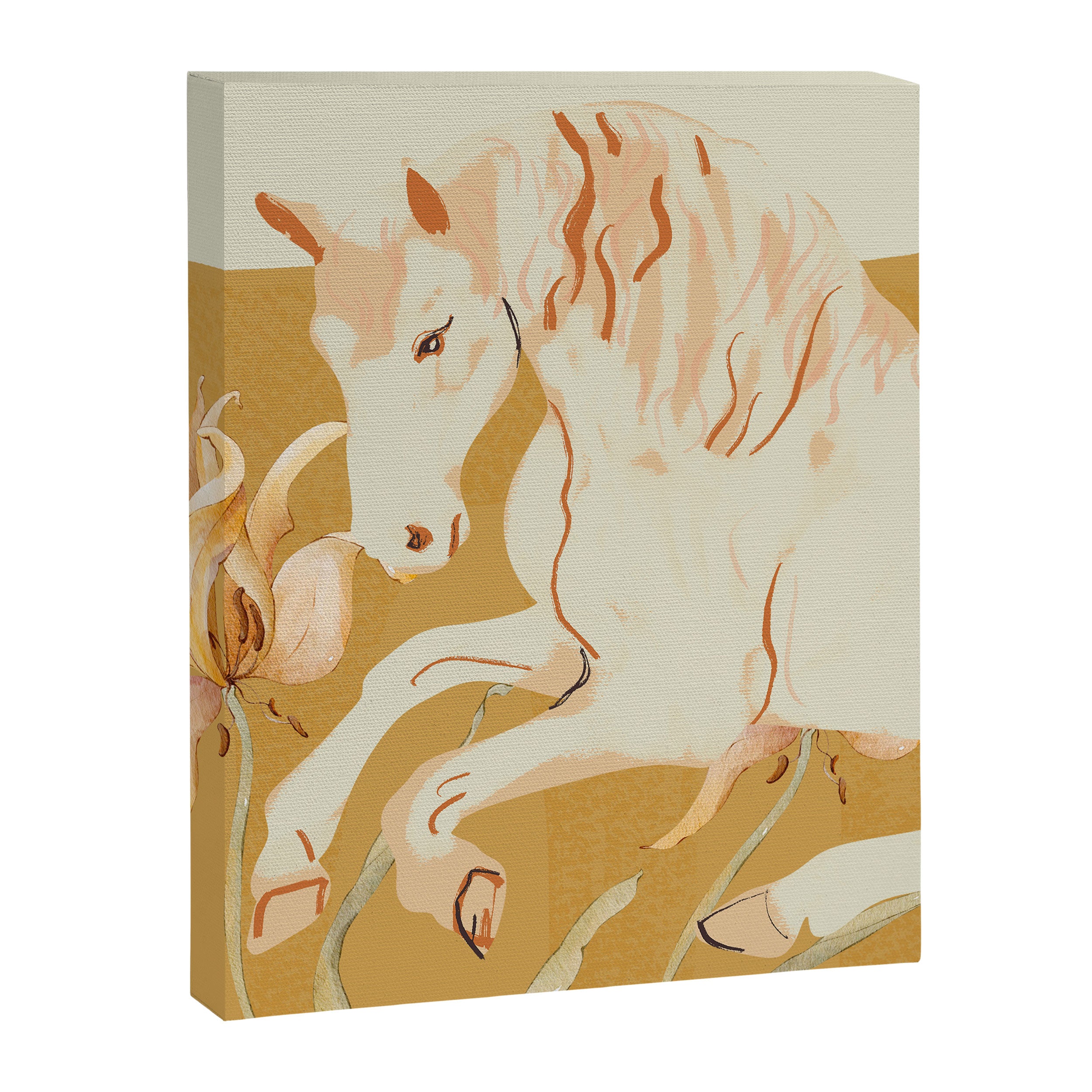 Minimal Abstract Art Horse Canvas Print Gallery Image 6