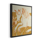 Minimal Abstract Art Horse Framed Canvas Print Gallery Image 2
