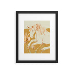 Minimal Abstract Art Horse Framed Art Print Gallery Image 5