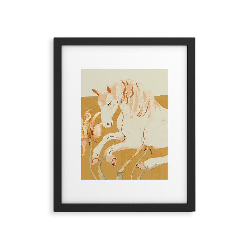 Minimal Abstract Art Horse Framed Art Print Gallery Image 5