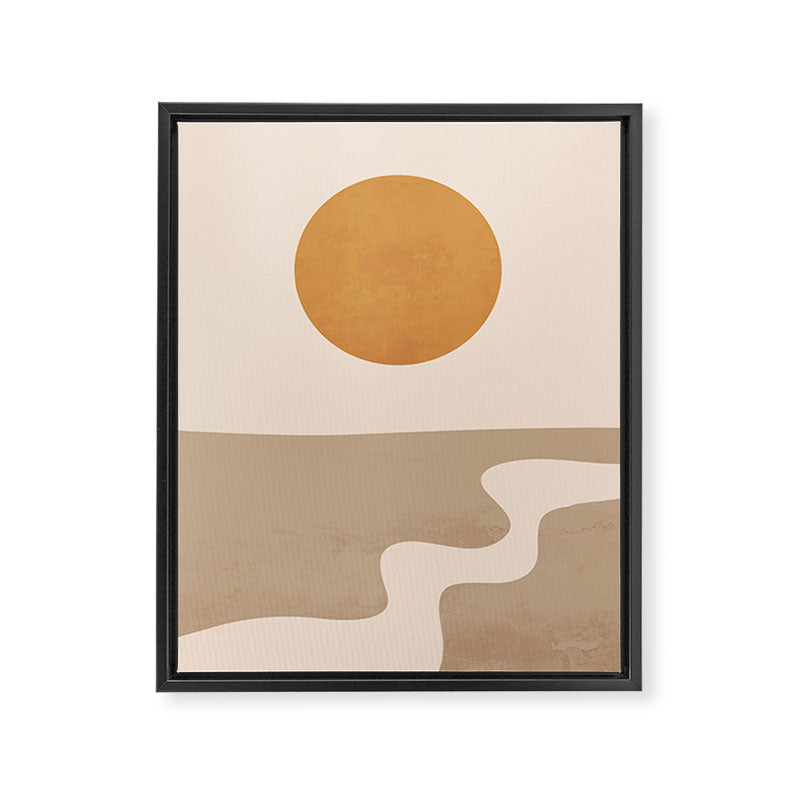 Minimal Abstract Art Landscape 6 Framed Canvas Print Gallery Image 6