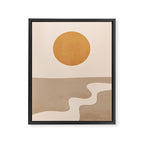 Minimal Abstract Art Landscape 6 Framed Canvas Print Gallery Image 6