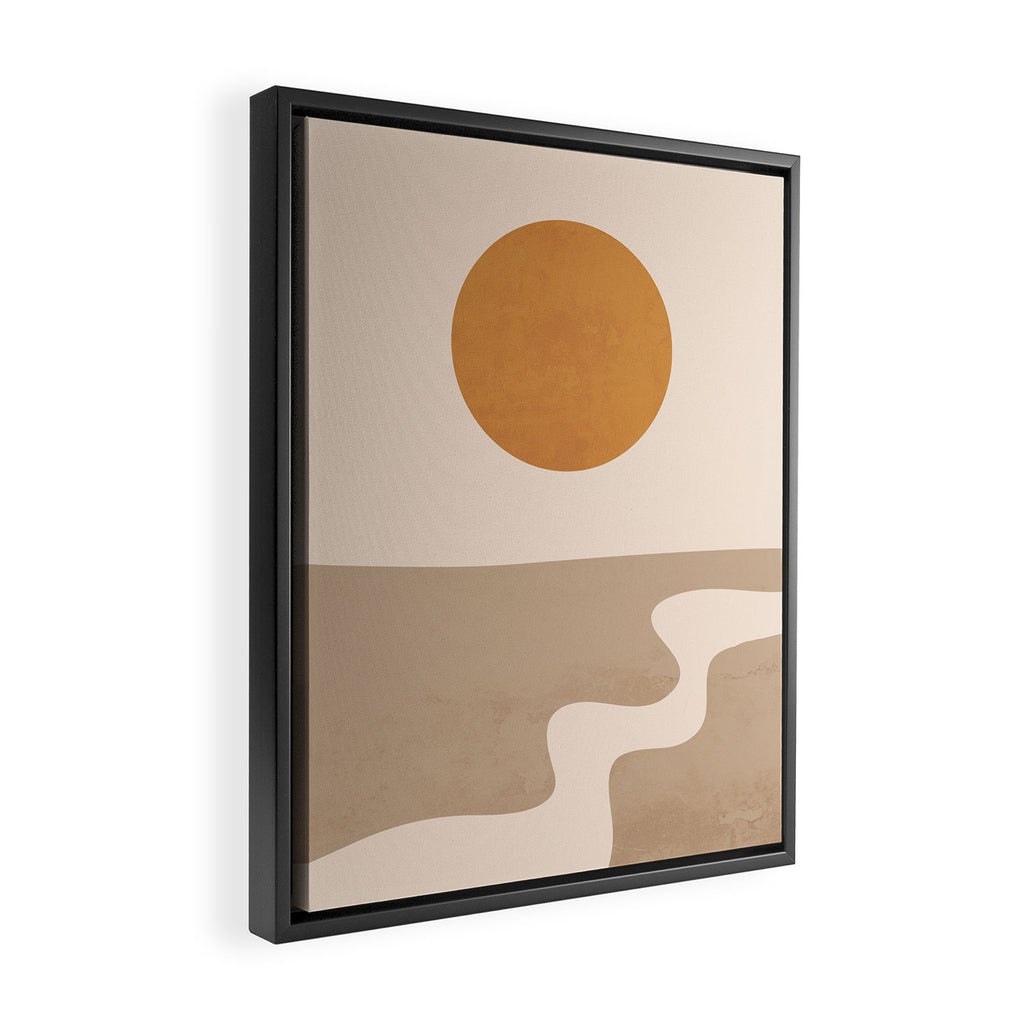 Minimal Abstract Art Landscape 6 Framed Canvas Print Gallery Image 2