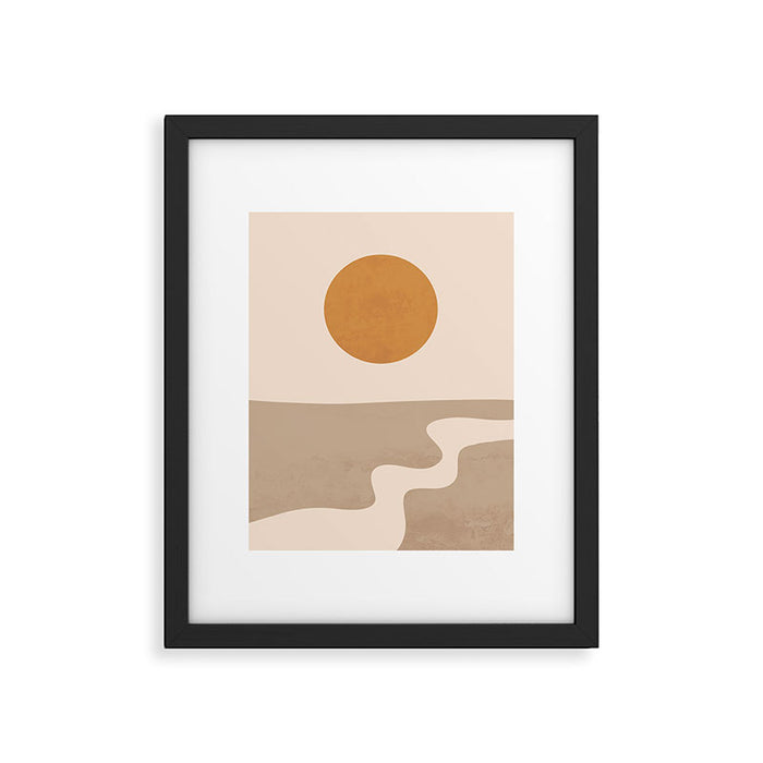Minimal Abstract Art Landscape 6 Framed Art Print Gallery Image 1