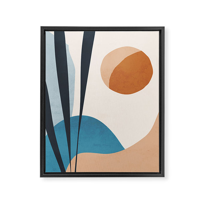 Minimal Abstract Art Landscape 10 Framed Canvas Print Gallery Image 1