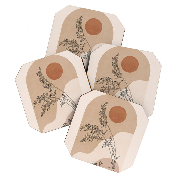 Minimal Abstract Art Landscape 15 Coaster Gallery Image 1