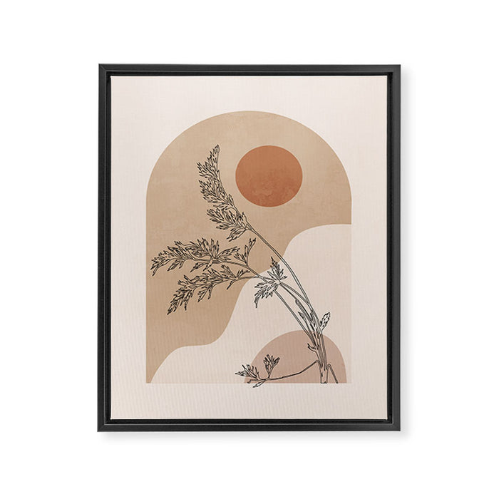 Minimal Abstract Art Landscape 15 Framed Canvas Print Gallery Image 1